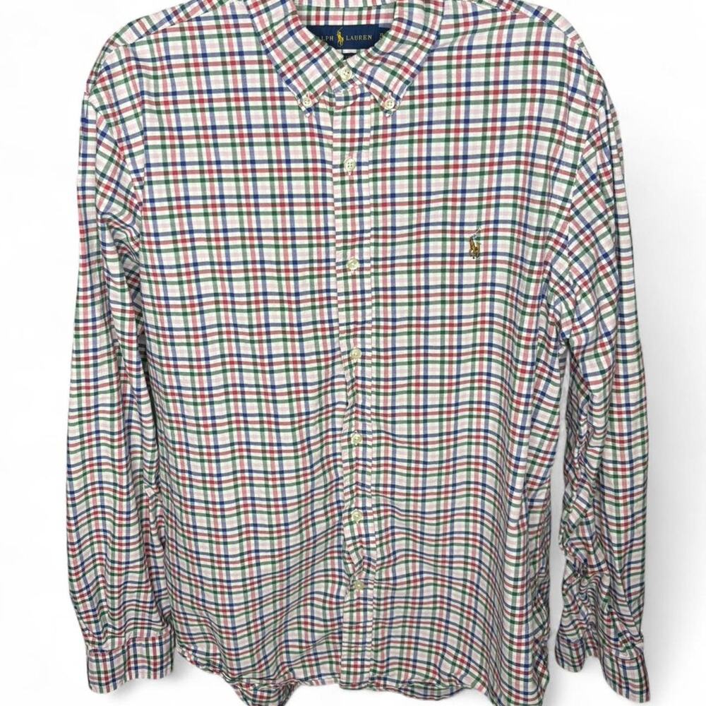 Ralph Lauren Classic Fit Multicolor Plaid Shirt Size XL